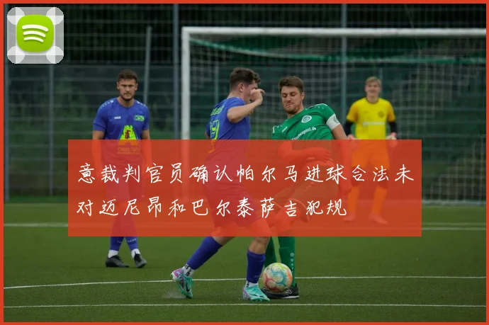 意裁判官员确认帕尔马进球合法未对迈尼昂和巴尔泰萨吉犯规